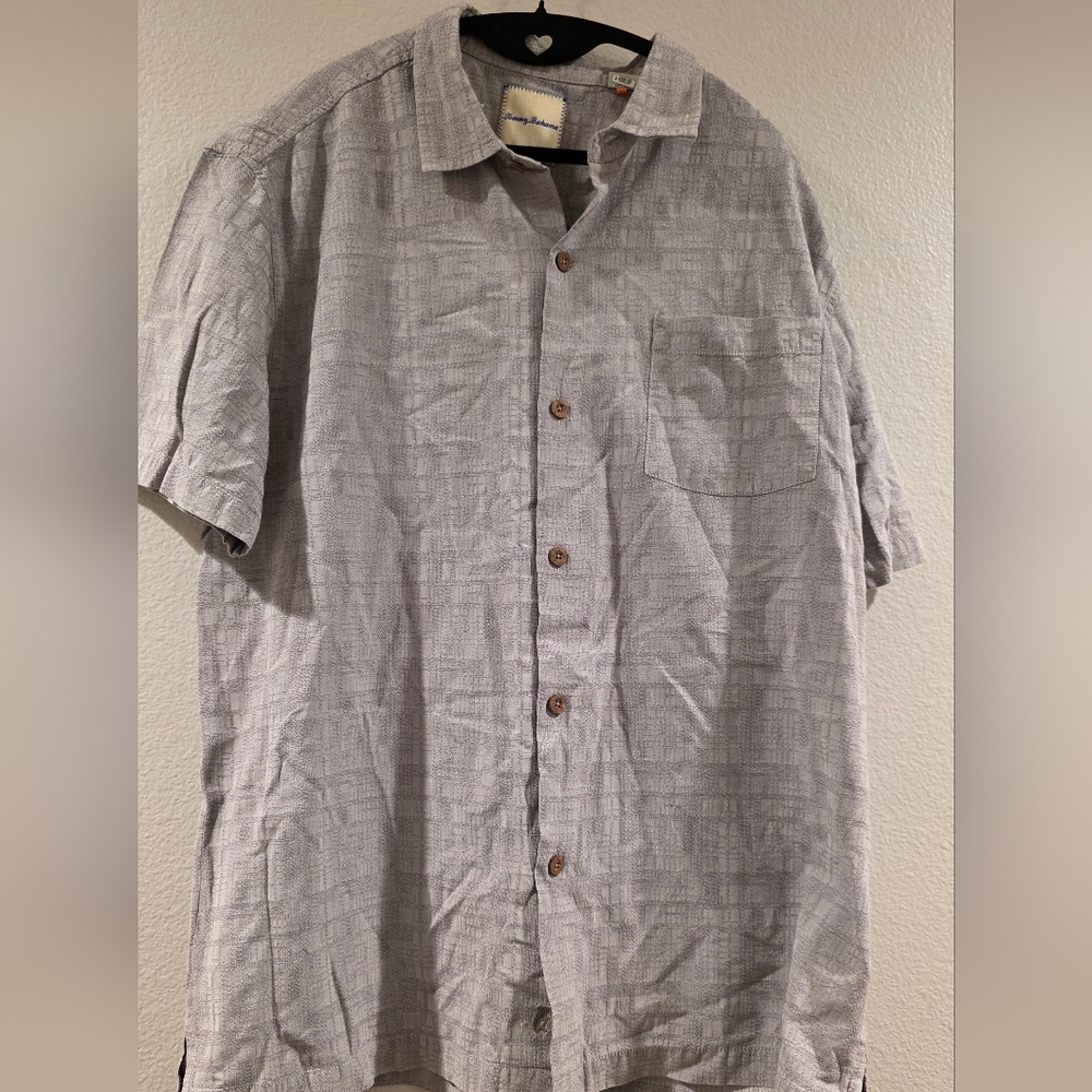 Tommy Bahama Gray Men's Shirt